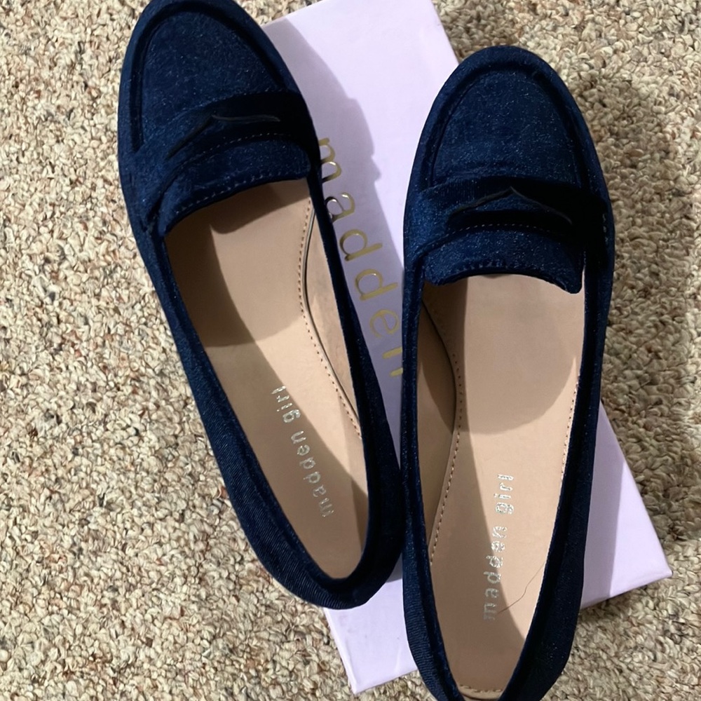 Madden Girl Women's Navy Loafers